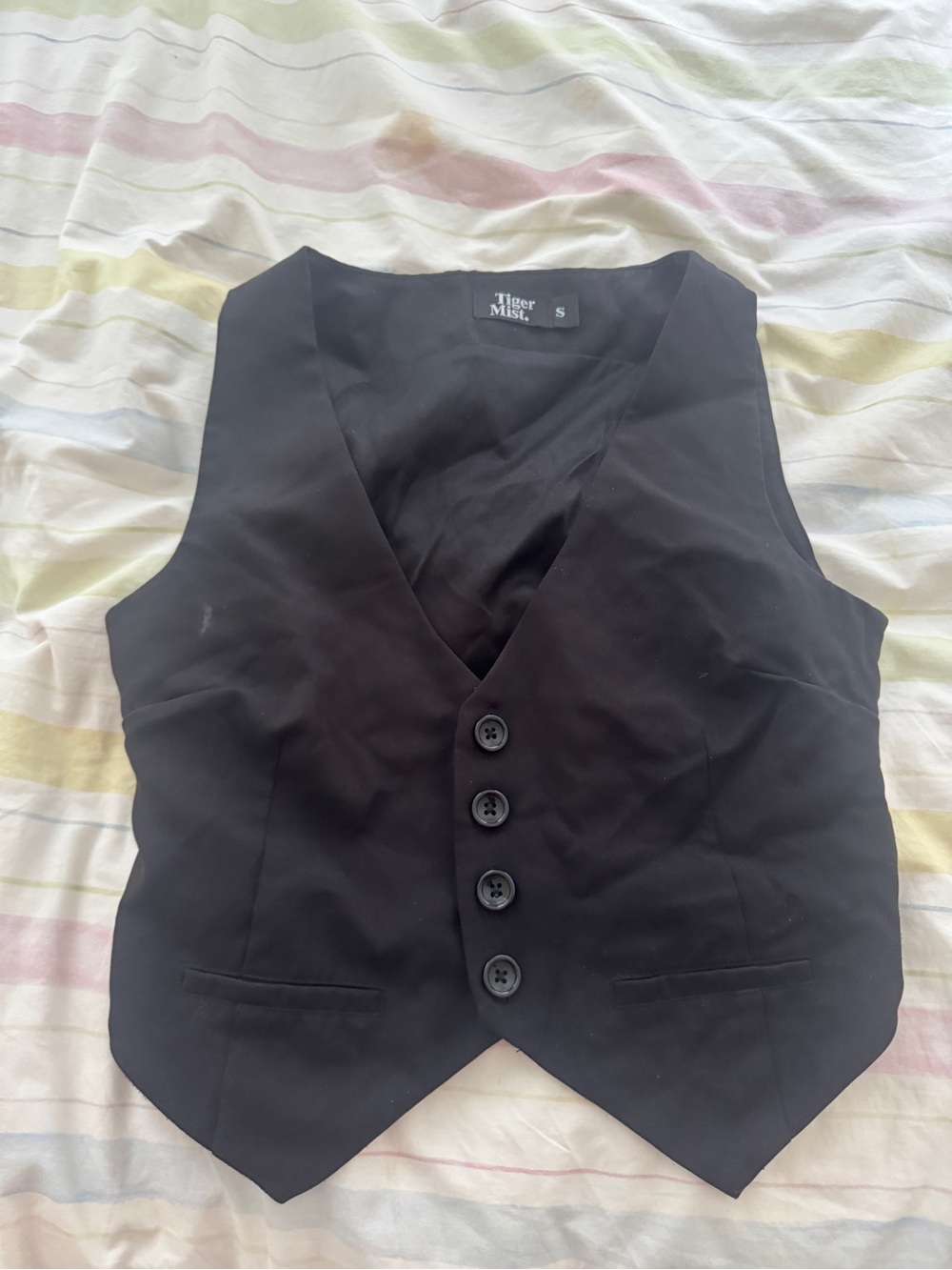 Tiger Mist Black Tailored Women's Vest